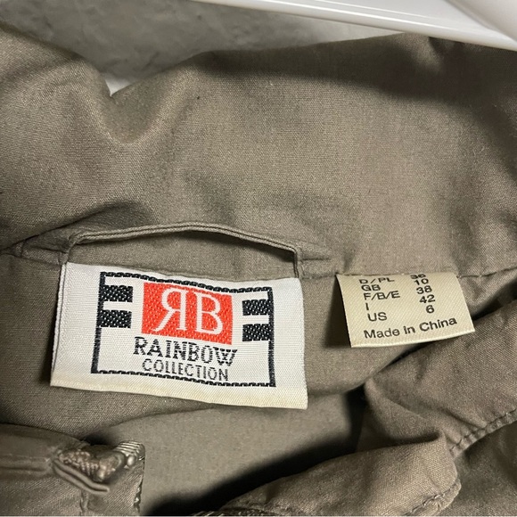 Rainbow Collection Women’s Hooded Utility Jacket Size 6 - Picture 4 of 12